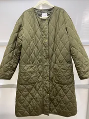 送料無料！！LEPSIM レプシィム　レディースキルティングコート　ロングタイプ　シンプルコート　カーキ　サイズＦ　#80323MOKAKEのサムネイル