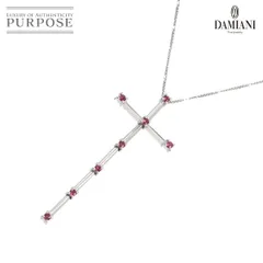 ダミアーニ DAMIANI フラメンティ クロス ルビー ダイヤ ネックレス K18 WG ホワイトゴールド 750 Necklace 90313378のサムネイル