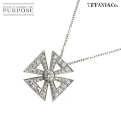 ティファニー  TIFFANY&CO. マルティーズ クロス ダイヤ ネックレス 40cm Pt プラチナ Diamond Necklace 90313696