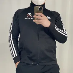 adidas(アディダス) 黒 トラックトップス ジャージ M 250719