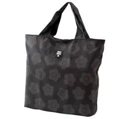 MARY QUANT (マリークヮント) エコバッグ (ブラック/ラージサイズ/ファスナー付き) コンパクト 洗える マイバッグ プレゼント ギフト (パッケージ入り) 000175-0002-02pms 38ace514