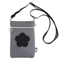 MARY QUANT (マリークヮント) ショルダーポーチ (グレー) スマホショルダー スマホポーチ ポシェット ポケットプラス (約17cm×10cm×2cm) 000847-0001-01pms d1e66b4f