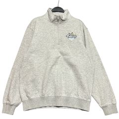 SPORT-TEK スポーツテック ハーフジップ スウェット トレーナー メンズM 古着 企業ロゴ プリント グレー 2019 STEEL CITY FREEZE バレーボール【スウェット】/ IA287