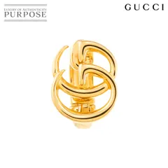 グッチ GUCCI ダブル G イヤリング K18 YG イエローゴールド 750  片方のみ 片耳 Earring Clip on 90315495のサムネイル