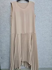 ポリ ノースリーブ プリーツワンピース 66