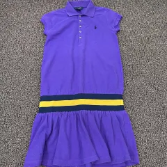 ポロ キッズ 半袖 ONE PIECE XL(16) 140サイズ パープル 女の子