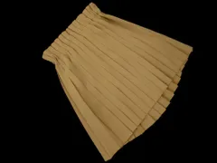 BLUE LABEL CRESTBRIDGE ブルーレーベル クレストブリッジ タック スカート size38/ベージュ ■◇ レディース