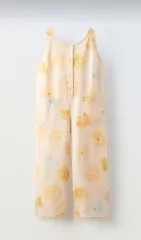 ザラキッズ フラワー リネン ロング オールインワン 新品