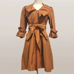 ジャケットタイプ ワンピース トレンチコート コート ／ レディース 44 ー 55 サイズ 未使用