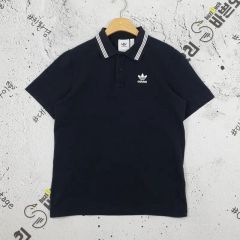 adidas(アディダス) ADIDAS 半袖 ピケ ポロTシャツ 黒 S 1000233