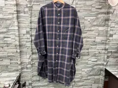 GYMPHLEX BLU／チェック 長袖ワンピース　XLサイズ