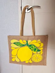 トレーダージョー リネン エコバッグ レモン 新品