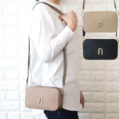 フルラ ショルダーバッグ グレージュ ブラック FURLA クロスボディ ミニ カメラバッグ レディース 2WAY WB00667
