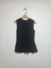 Theory(セオリー) レディース ノースリーブ ニットTシャツ ブラック ( XS )