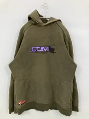 パーカー X-LARGE カーキ コットン 裏起毛 前面プリント バックプリント ブランドロゴ プルオーバー 長袖