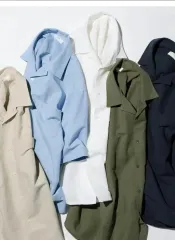 ユニクロ) コットンリネンシャツ 新品 出品