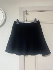 黒 スカート フレア ミニ