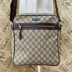 美品 GUCCI グッチ トートバッグ リバーシブル GGスプリーム A4収納
