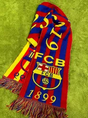 バルセロナ メッシ 19番 リバーシブル マフラー ヴィンテージ スカーフ サッカー