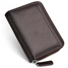 【新品】 [DSDCDJ] 財布 メンズ 二つ折り お札が折れない 大容量 じゃばら カードケース ボックス型 小銭入れ ミニ財布 外ポケット付き 牛革 RFIDスキミング防止 男性 さいふ バレンタインギフト 1