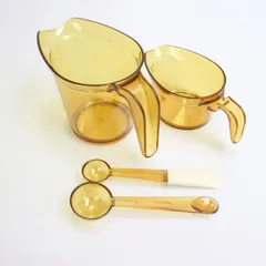 【TM_179】【箱無し】Tupperware タッパーウェア TW2000  タッパーウェーブ2000 メジャリングキット 電子レンジ 調理器具 計量カップ  計量スプーン スパチュラのサムネイル