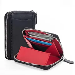 【新品】 小銭入れ 本革 - コインケース メンズ 財布 大容量 スキミング防止 カードケース 薄型 クレジットカード ファスナー 牛革 プレゼントメンズ レディース Migeec 0