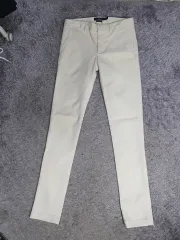 ポロ コットン パンツ スキニー ストレッチ チノ パンツ アイボリー 新モデル タブ レディース 28 29