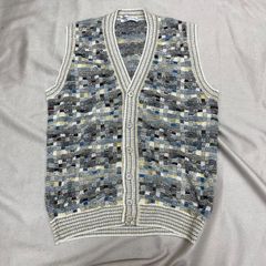 本物BELBELLOFARSIジレベストビジネススーツメンズ白柄イタリア製M 