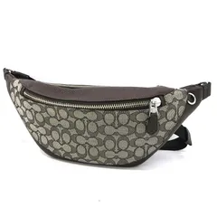 【三重本店】 中古 COACH | コーチ ウエストバッグ ワーレン ベルトバッグ CT815 シグネチャー ブラウン 【122】