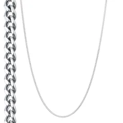 【新品】 [ライオンハート] ラッピング済 スモール シルバー チェーンネックレス 喜平 シルバー925 いぶし仕上げ50cm 別注ポーチ付き メンズ ブランド 1