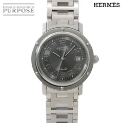 エルメス HERMES クリッパー CL5 410 ボーイズ 腕時計 デイト グレー オートマ 自動巻き ウォッチ Clipper 90317145のサムネイル