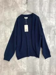 新品 SOUP スープ 透かし編み ニット カーディガン sizeM/紺 ■◇ レディース