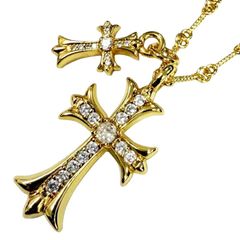 ADVANCEアドバンス ネックレス50㎝ 美品 ゴールド クロム - メルカリ