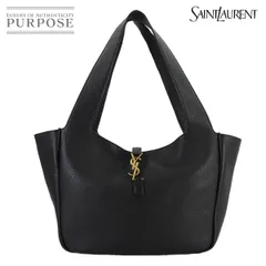 未使用 展示品 サンローラン SAINT LAURENT ル サンカセット ベア トート バッグ レザー ブラック 763435 LE 5 A 7 BEA Bag 90313093のサムネイル