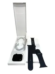 【中古】Apple(アップル) Apple Watch SE 第2世代 GPS 44mm ミッドナイトアルミニウムケース ベルト コード付き　H8-3-129