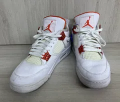 NIKE ナイキ AIR JORDAN 4 RETRO エアジョーダン レトロ スニーカー [CT8527-118] ホワイト チームオレンジ メンズ [US9.5/約27.5cm]
