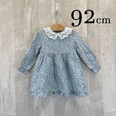 サンサカエプチ baby lai花柄 スモッキング ロンパース 2A スカラップ 