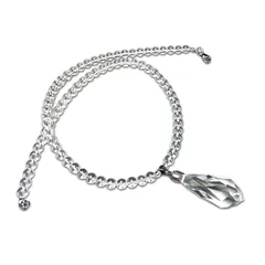 【新品】 [石街] 開運 浄化 天然石 本水晶 ペンダントトップ付き オリジナル ネックレス パワーストーン 1