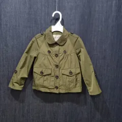 女子児童 3y バーバリー キッズ ジャケット トレンチ コート 032706