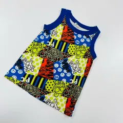 120 日本 ヴィンテージ 男の子 カラフル ノースリーブ