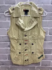 A【A35-86】◇DIESEL        サイズS         ベスト　　黄色