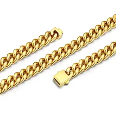 【新品】 [Bestyle] ネックレス チェーン メンズ ステンレス 金属アレルギー対応 喜平 ネックレス 幅9mm 長さ45cn~55cmアクセサリー