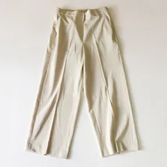 【WA/013-68154】新品タグ付 CORDIER コルディア 洗える センタープレス ワイドパンツ ウエスト背面ゴム 楽ちん 大きめ ゆったり 大きいサイズ 42 46 48 選べる3サイズ 定価2.3万円 ライトベージュ きれいめ オフィスカジュアルのサムネイル