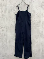 LOWRYS FARM ローリーズファーム バッグレースアップ サロペット オーバーオール sizeF/濃紺 ■◇ レディース