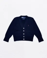 ポロラルフローレン キッズ ラムウール Vネック カーディガン 100 (正規品)