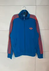 (2XL) アディダス 旧ファイヤーバード ブルー/オレンジ ジャージ