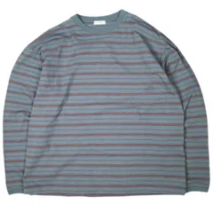 BEAUTY&YOUTH UNITED ARROWS ビューティーアンドユース ユナイテッドアローズ 26SS 日本製 オルタネイトボーダー ボリュームスリーブ クルーネックカットソー 1212-2-000015 L MD.GRAY 長袖 Tシャツ トップス