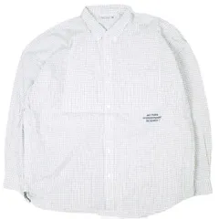 SSZ x Western Hydrodynamic Research エスエスズィー ウエスタンハイドロダイナミックリサーチ WHR 25AW 別注 BD SHIRT オーバーサイズチェックボタンダウンシャツ 11-11-1296-139 M WHITE
