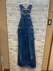 A【A35-90】◇ Lee   サイズ不明　オーバーオール　青色