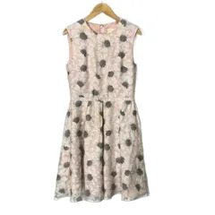 チェスティ Chesty ワンピース ノースリーブ 花柄 ひざたけ 0 ピンク